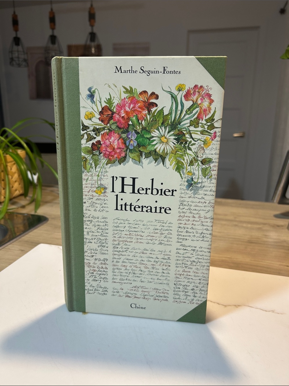 Green Floral Hardcover Journal - l'Herbier littéraire